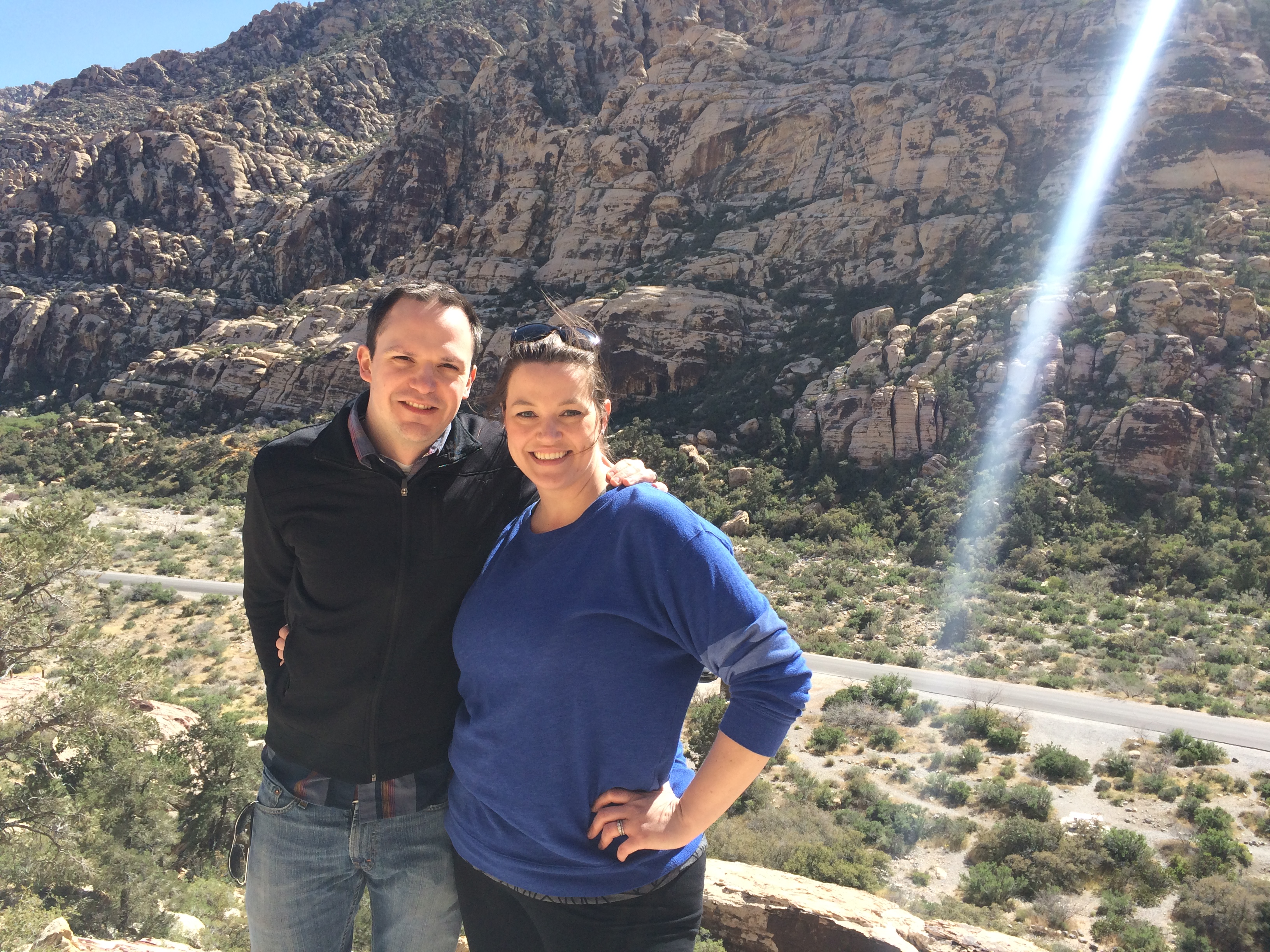 ESP Alumni, Amanda Fuller and her husband at Red Rock Canyon