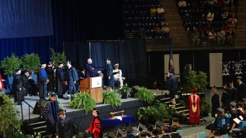 ESP Graduates Accept Diplomas on Stage