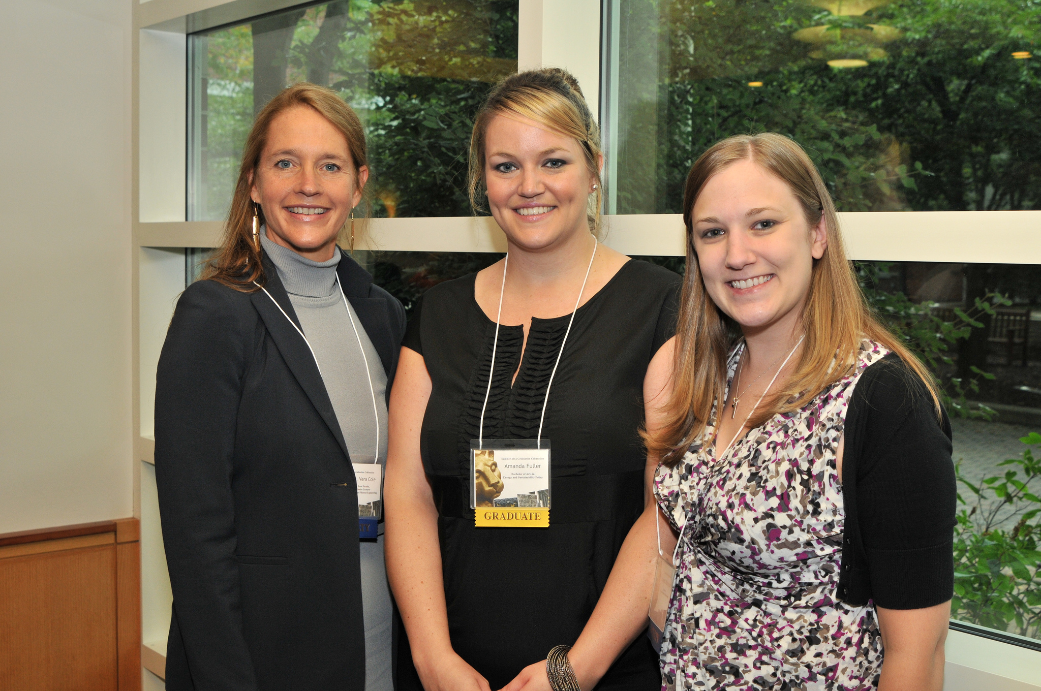 Dr. Vera Cole, Mandy Fuller and Brandi Robinson at the World Campus Graduation Celebration