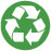  Sustainability icon: the recycling icon